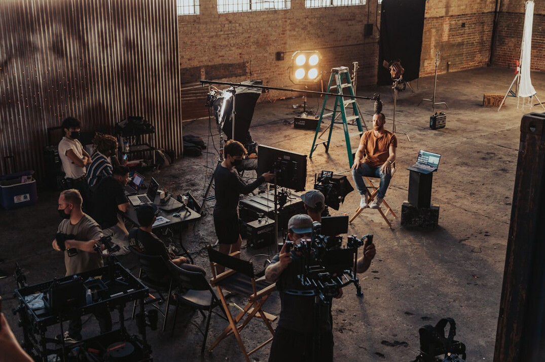 low budget film set