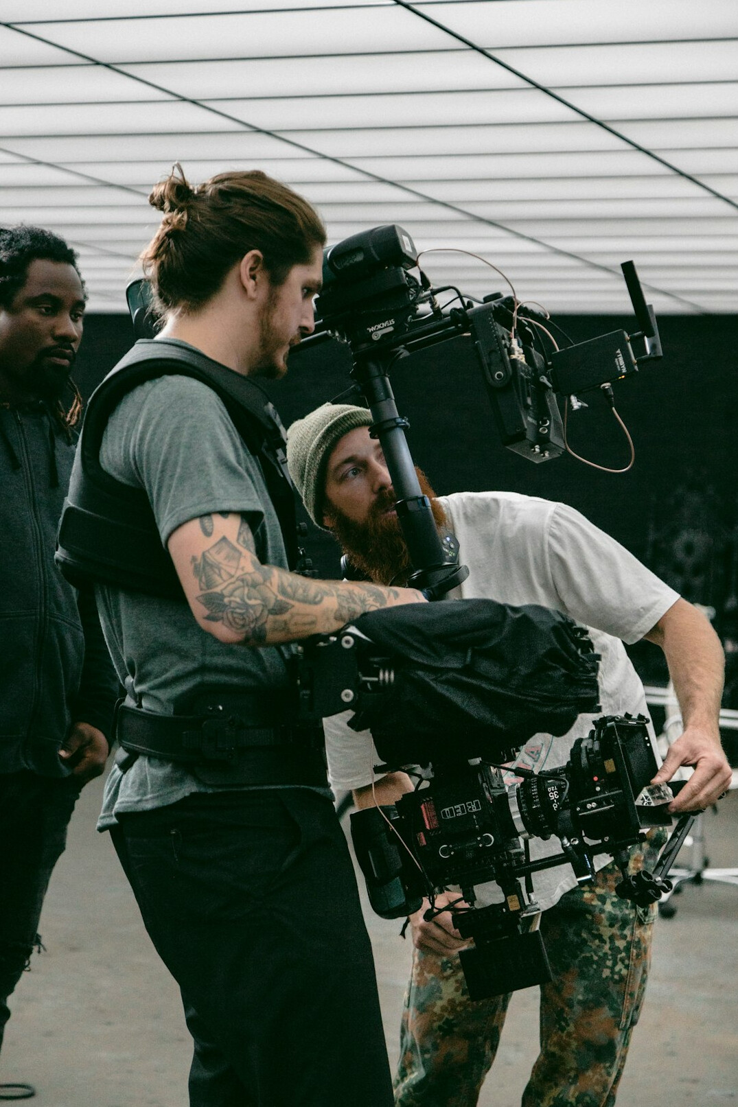 independent film crew shooting scene