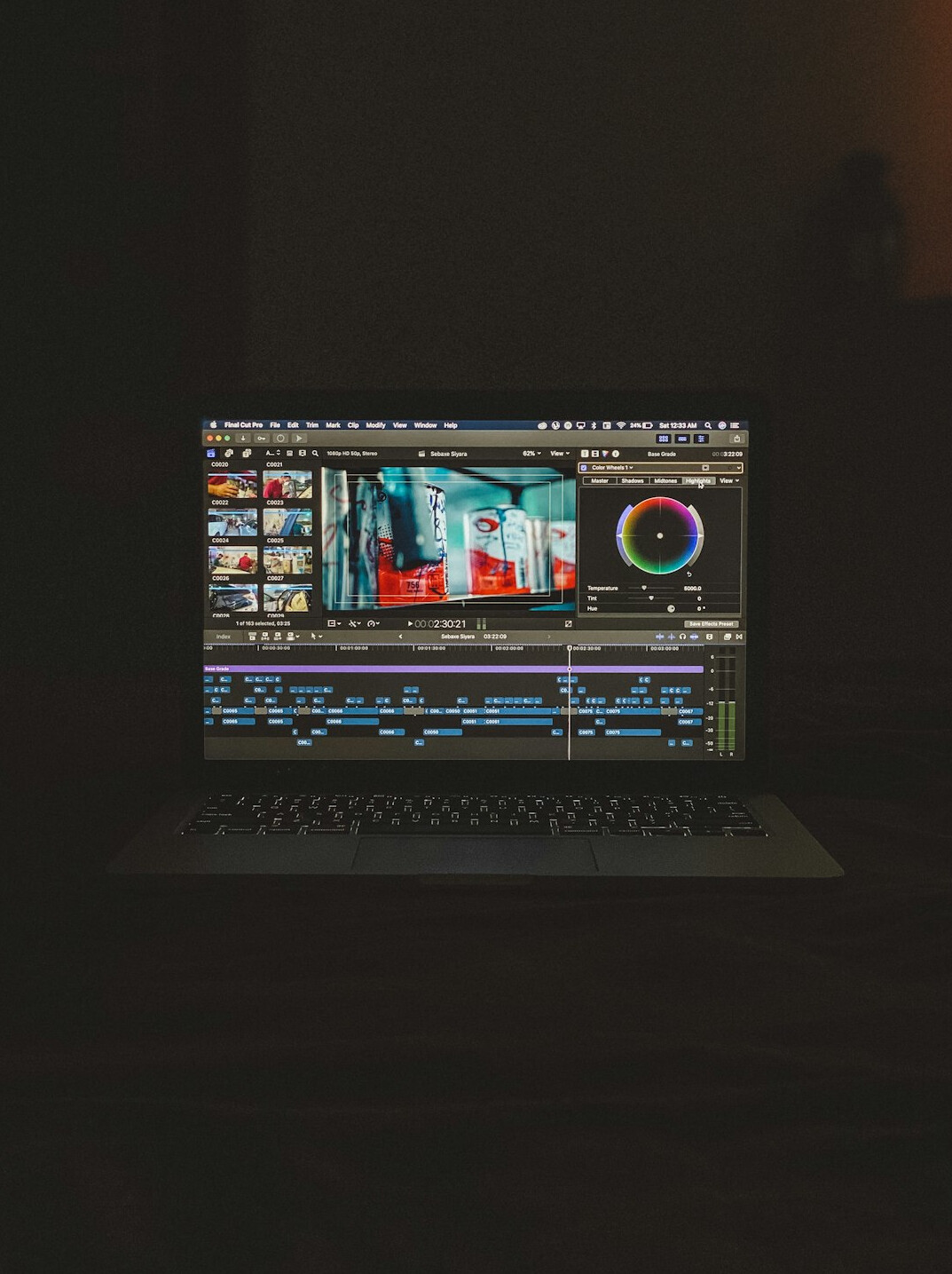 video editing timeline